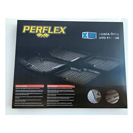 Perflex Citroen C-Elysee 3D Havuzlu Paspas Perflex X-Mat 3D Paspas 2012