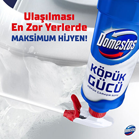 Köpük Gücü Köpük Çamaşır Suyu Beyaz Sabun 450 ml x3
