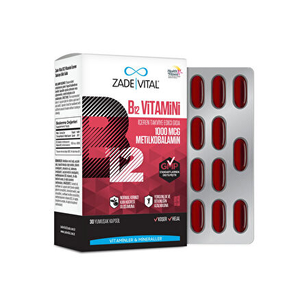 Vitamin B12 30 Yumuşak Kapsül