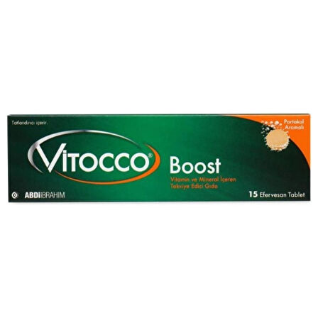 Abdi Ibrahim Boost Takviye Edici Gıda 15 Efervesan Tablet