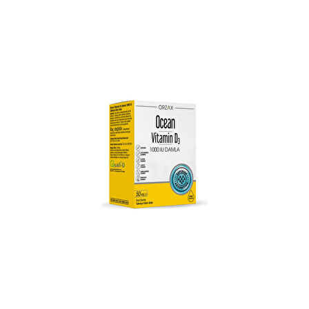 Orzax Vitamin D3 1000 Iu Damla 50 ml - Dezenfektan Hediyeli (%72 Alkol)