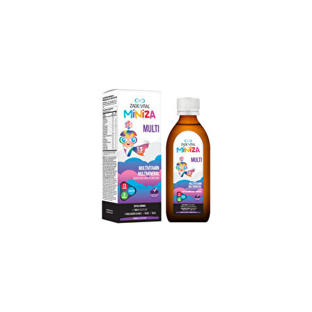 Miniza Multi Sıvı Takviye Edici Gıda 150 ml + Hediye Diş Beyazlatıcı Köpük