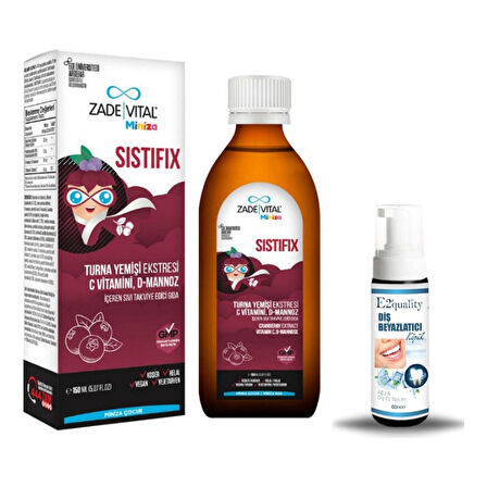 Miniza Sistifix Sıvı Takviye Edici Gıda 150 ml + Hediye Diş Beyazlatıcı Köpük