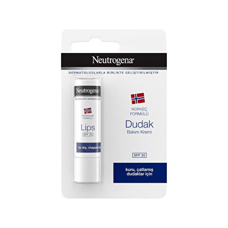 Dudak Nemlendiricisi Spf 20 4.8gr - Dezenfektan Hediyeli - %72 Alkol