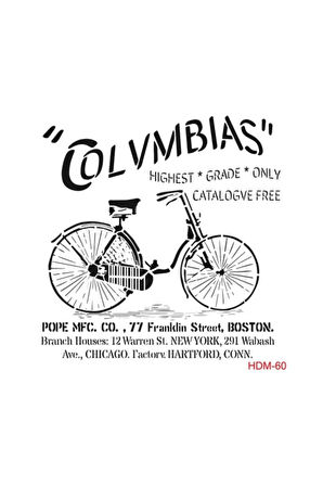 Bisiklet Stencil (şablon) 25x25 Cm