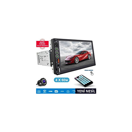 Tüm Tofaş Modelleri Double Teyp 7 4X60W Bt/usb/sd/fm/aux + Kameralı