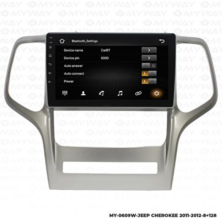 Araç Multimedya Jeep Cherokee Android 12 Carplay 4Gb Ram + 64Gb Hdd 2011-2012 Navigasyon Ekran MYW