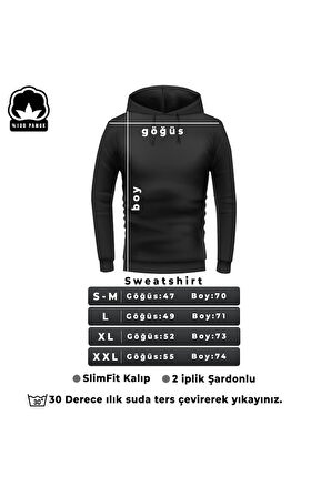 Unisex Ateş Avatar Baskılı Bisiklet Yaka Sweatshirt