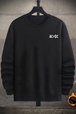 Uyguntarz Unisex Acdc Bisiklet Yaka Sweatshirt