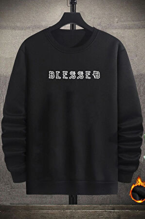 Unisex Blesseb Bisiklet Yaka Sweatshirt