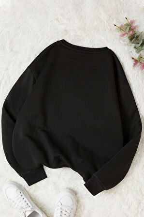 Uyguntarz Unisex California Bisiklet Yaka Sweatshirt