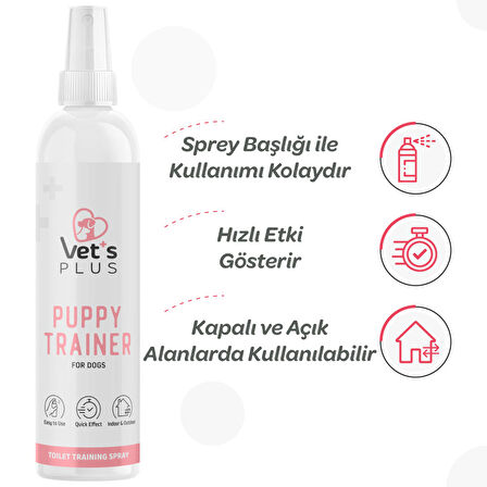 Vet's Plus Yavru Köpek Tuvalet Eğitim Spreyi 100ml