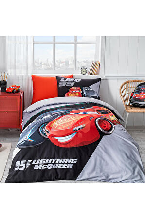 Özdilek Cars LMQ95 Tek Kişilik Disney Lisanslı Lastikli Fitted Çarşaf Çocuk Nevresim Takımı