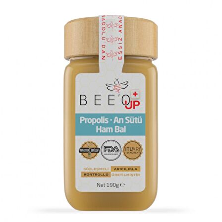 Bee`o Up Propolis + Arı Sütü + Ham Bal Yetişkinler İçin 190 gr