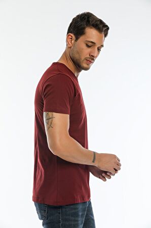 Slazenger SARGON I Erkek T-Shirt Bordo