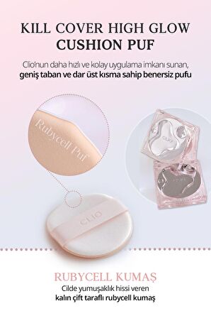 Hassas Uygulama Sağlayan Makyaj Pufu Clio Kill Cover High-Glow Cushion Puff