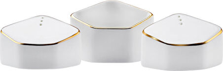Karaca Fine Pearl Extra Eight Corner 62 Parça 12 Kişilik Yemek Takımı Gold