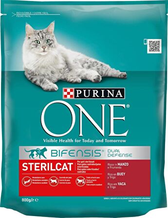 Purina One Kısır Sığır Etli Kedi Maması 800 Gr