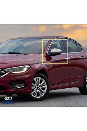 Fiat Egea HB-SEDAN Krom Ayna Kapağı 2 parça Paslanmaz Çelik 2015 üzeri