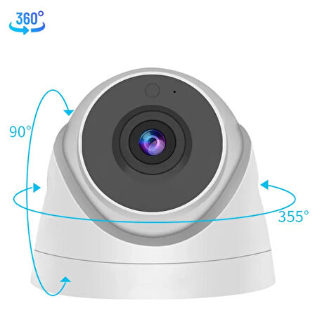 5 MP Sony Lensli Gece Görüşlü 6 Smart Led 1080P FullHD Dome İç Mekan Güvenlik Kamerası D206SL