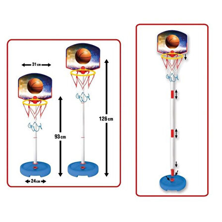 Küçük Ayaklı Basketbol Potası Basketbol Seti