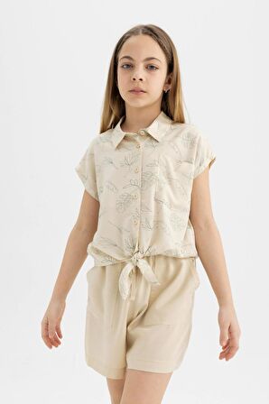 DeFacto Kız Çocuk Viskon Şort B5050A824HSBG743