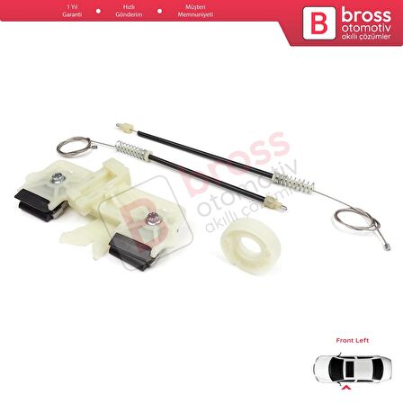 Ford Fiesta MK6 CB1 CCN JA8 JR8 2008-2017 4/5 Kapı 1573811 İçin Elektrikli Ön Sol Cam Kriko Tamir Se