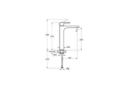 Artema Root Round A42707 Çanak Lavabo Bataryası, Krom