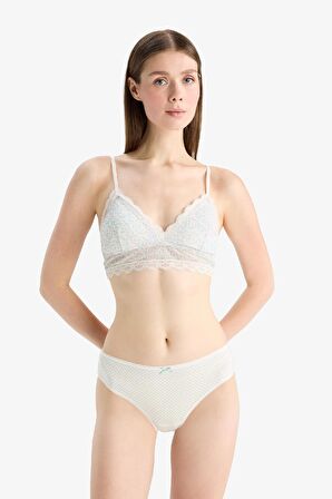 DeFacto Floral Çıkarılabilir Pedli Dantel Detaylı Bra-Fall in Love E7032AX25SPER98