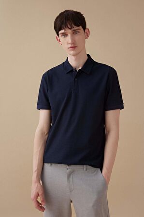 DeFacto Modern Fit Basic Düz Kısa Kollu Polo Tişört B6374AX24SPNV146