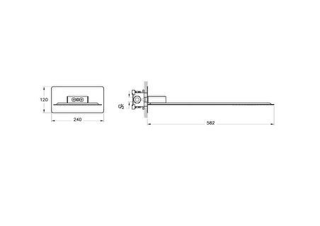 VitrA Strato A45712 2F Duş Başlığı, Krom