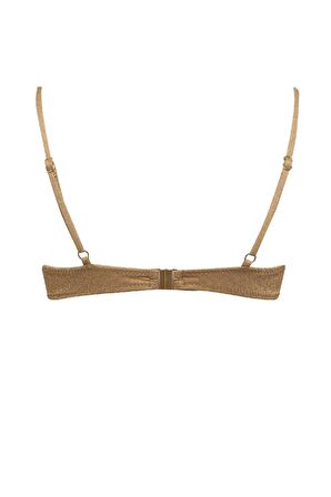 DeFacto Regular Fit Parlak Kumaş Bikini Üstü-Fall in Love C3181AX24SMYL275