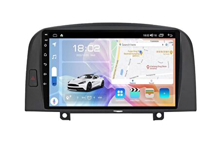 Hyundai Sonata (2006-2009) Uyumlu Android Multimedya Sistemi – 4 Çekirdek İşlemci, 4GB RAM, 64GB Hafıza, CarPlay & Android Auto, Geri Görüş Kamerası