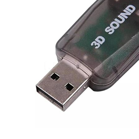 5+1 Harici USB Ses Kartı Mikrofon Hoparlör Birlikte 3.5mm