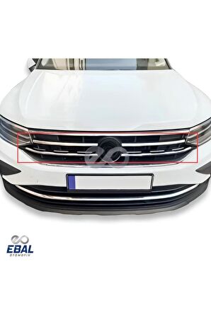 VW Tiguan Krom Ön Panjur 4 prç. 2020 ve üzeri Paslanmaz Çelik