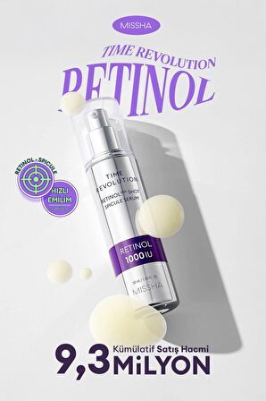 Kırışıklık ve Gözenek Karşıtı Retinol Serum Time Revolution Retinol 1000 Shot Spicule Serum
