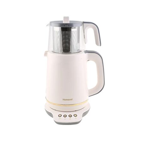 Homend Gold 4'lü Elektrikli Çeyiz Seti Tost, Kahve, Çay Makinesi ve Blender Seti Krem