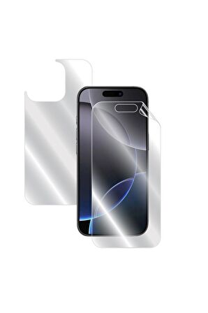 Apple Iphone 16 Pro Için Hydrogel (İNCE TPU) Tam Kaplama (EKRAN VE ARKA KORUMA)