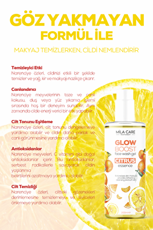 Glow Boost Citrus Makyaj ve Yüz Yıkama Jeli 200 ml