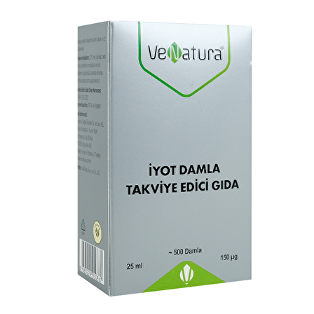 Venatura İyot Damla Takviye Edici Gıda 25 ml