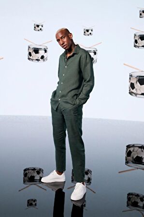 DeFacto %100 Keten Relax Fit Rahat Kesim Düz Paça Yazlık Pantolon C1117AX25SPKH498