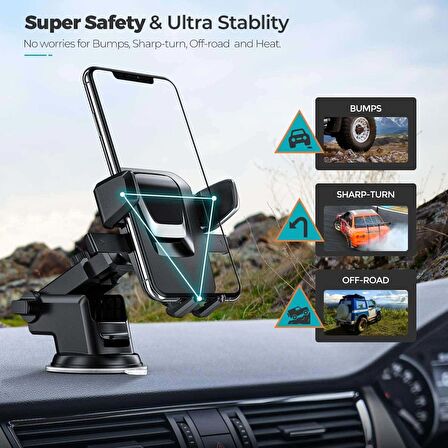 POWERBAY TT13 AYARLANABİLİR VANTUZLU CEP ARAÇ TUTUCU OTO ARABA İÇİ TELEFON TUTUCU