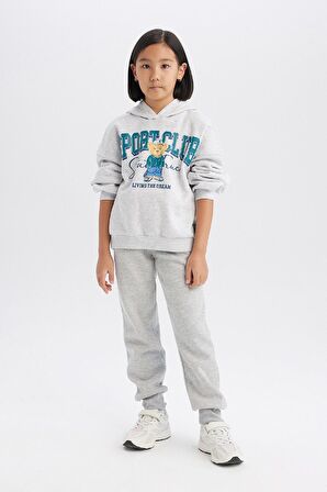 DeFacto Kız Çocuk Basic Düz Kalın Jogger Eşofman Altı D7009A824WNGR93