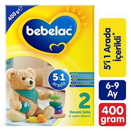 Bebelac 2 Devam Sütü 6-9 Ay 400 g
