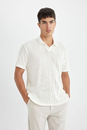 DeFacto Regular Fit Kısa Kollu Triko Polo Tişört D4810AX24SMWT16