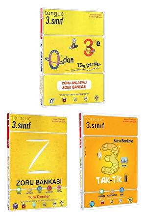 0'dan 3'e Tüm Dersler Konu Anlatımlı 3. Sınıf Zoru Taktikli Soru Bankası