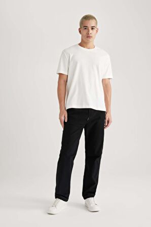 DeFacto Wide Leg Fit Geniş Kalıp Normal Bel Geniş Paça Pantolon B8914AX24SPBK81