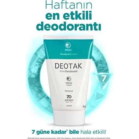 Deotak Fresh Krem Deodorant