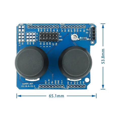 İkili PS2 Joystick Modülü (UNO R3 İle Uyumlu)