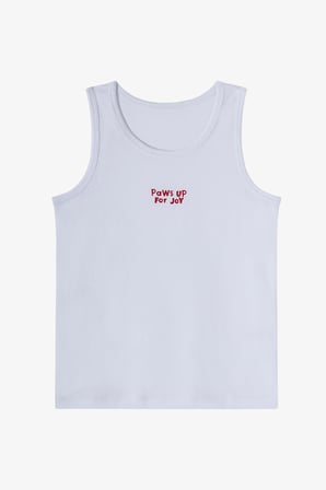 Erkek Çocuk Mavi Paws For Joy Pamuklu 2'li Atlet
